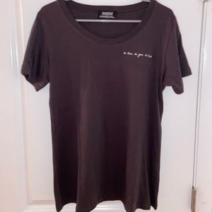 Gray Tee with Inspirational Quote